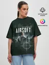 Женская футболка оверсайз / AIRSOFT