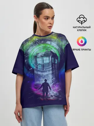 Женская футболка оверсайз / Доктор Кто