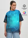 Женская футболка оверсайз / ЗВЕЗДЫ
