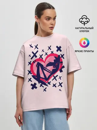 Женская футболка оверсайз / Отель Хазбин