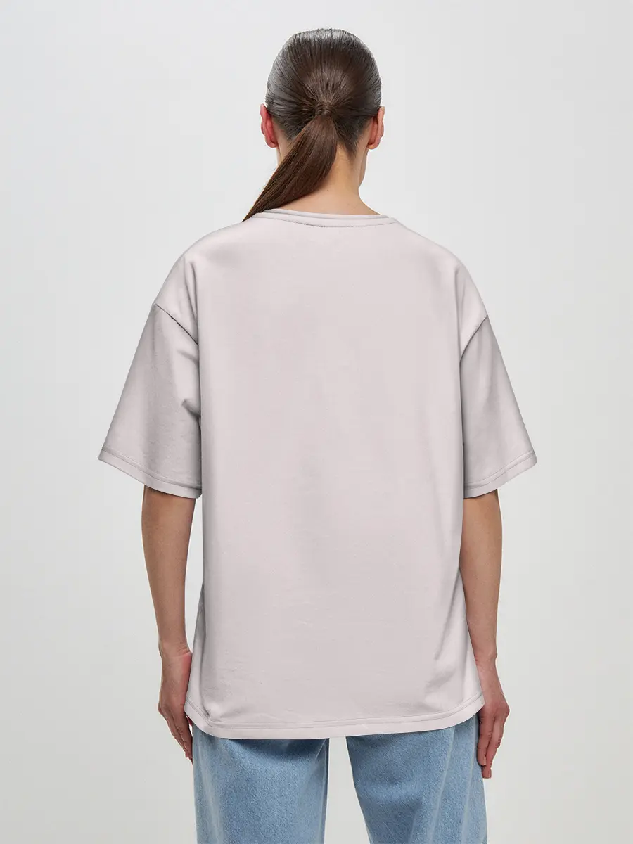 Женская футболка оверсайз / Tanjirou & Nezuko