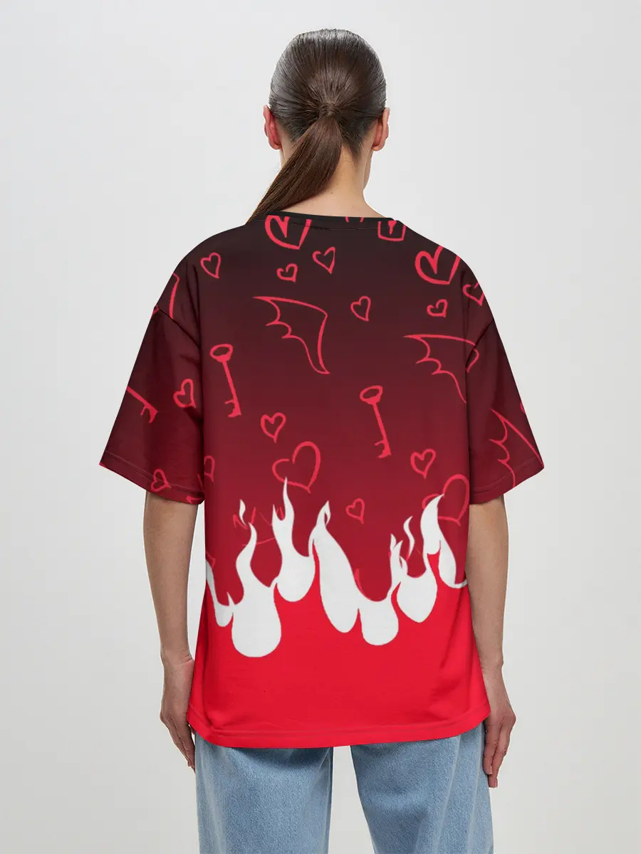 Женская футболка оверсайз / ОТЕЛЬ ХАЗБИН ЧАРЛИ