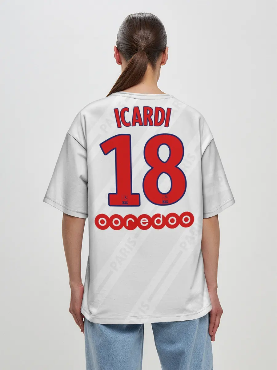 Женская футболка оверсайз / Icardi away 19-20