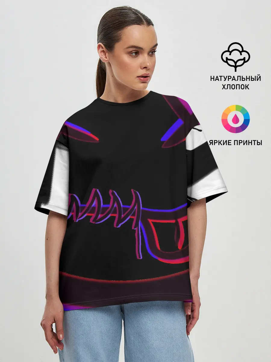 Женская футболка оверсайз / SMLМОД