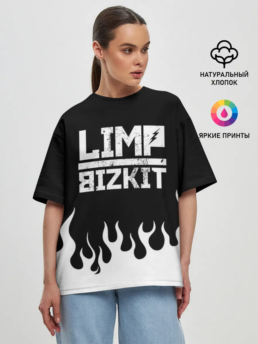 Женская футболка оверсайз / Limp Bizkit