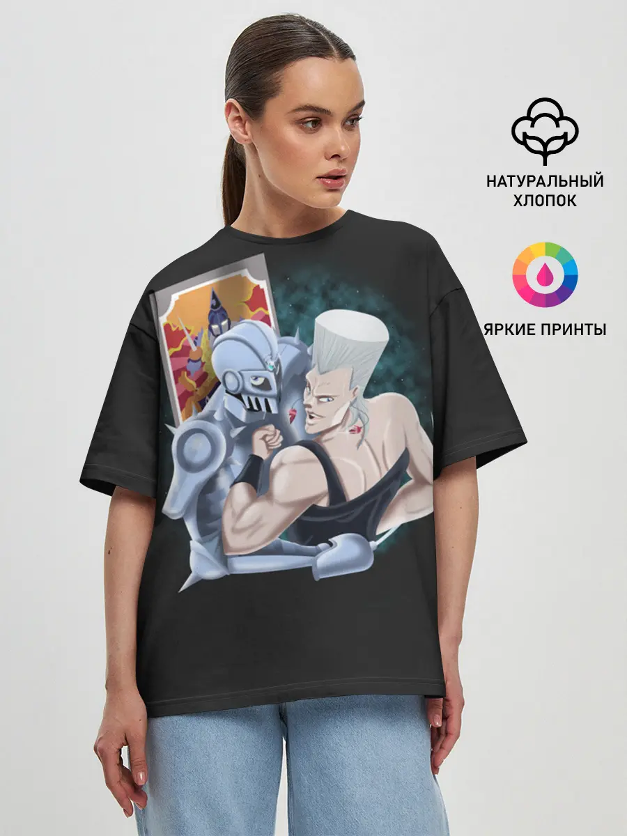 Женская футболка оверсайз / Приключения ДжоДжо