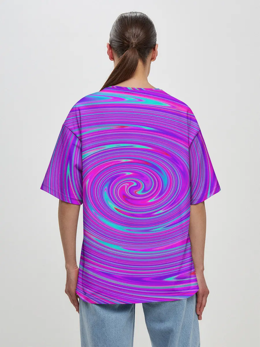 Женская футболка оверсайз / Космическая футболка