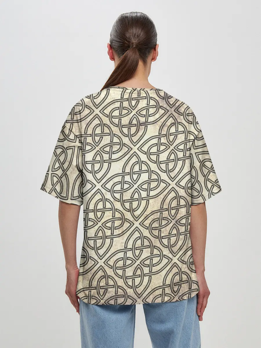 Женская футболка оверсайз / Валькнут