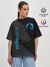 Женская футболка оверсайз / TEAM LIQUID | ТИМ ЛИКВИД