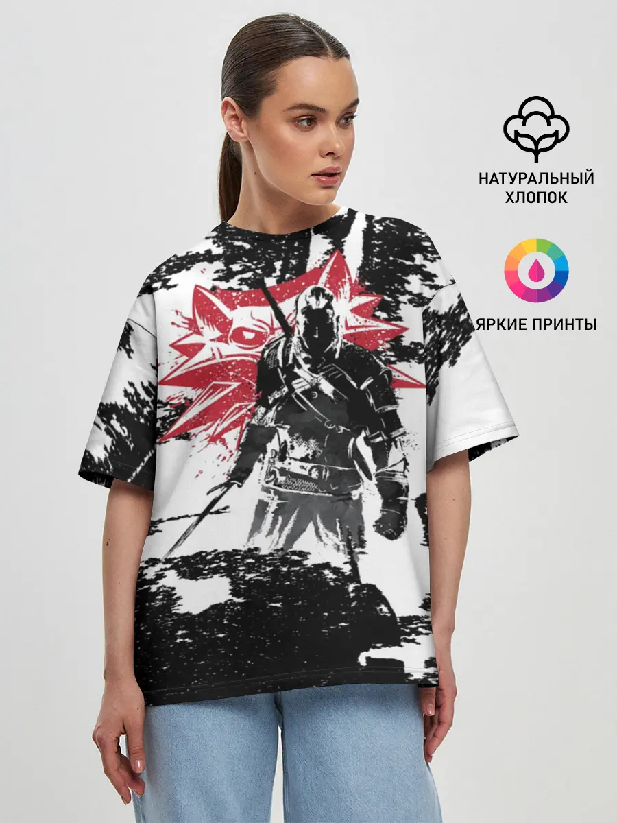 Женская футболка оверсайз / Ведьмак