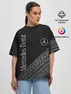 Женская футболка оверсайз / Mercedes