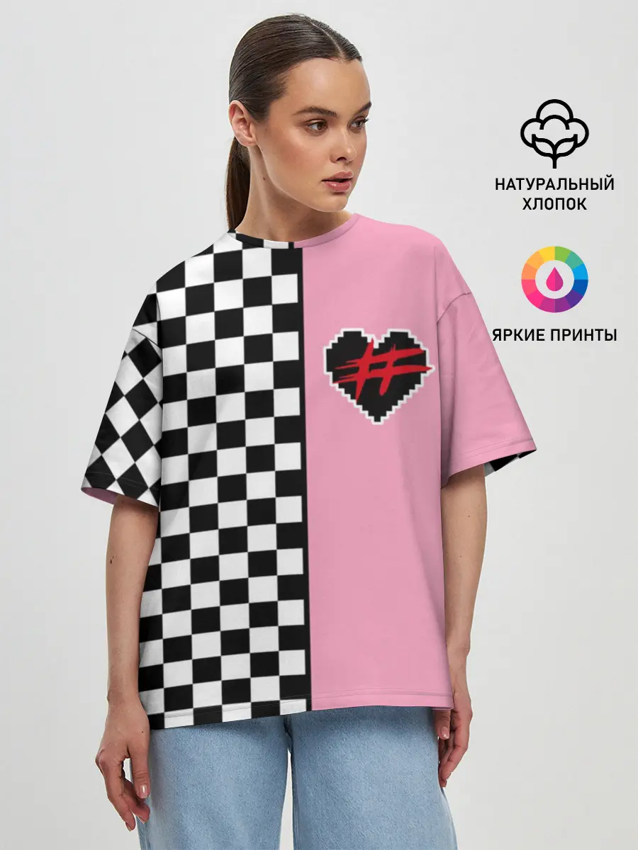Женская футболка оверсайз / Френдзона