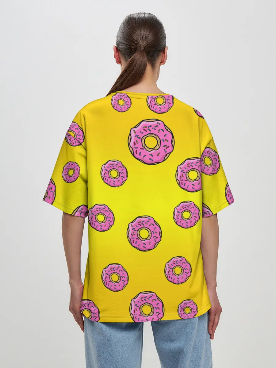 Женская футболка оверсайз / Симпсоны