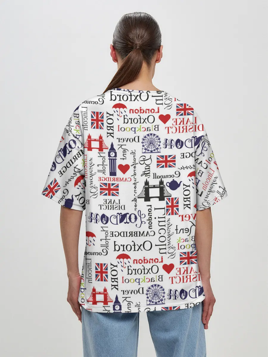 Женская футболка оверсайз / Лондон