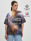 Женская футболка оверсайз / Memes Nation