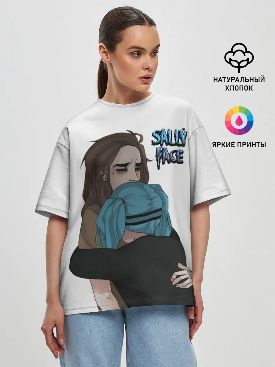 Женская футболка оверсайз / Sally Face