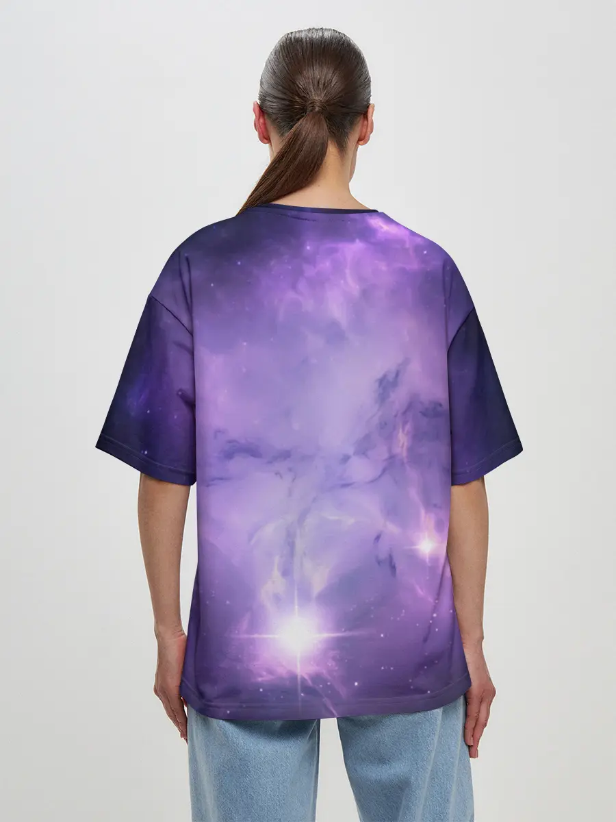 Женская футболка оверсайз / дневная фурия