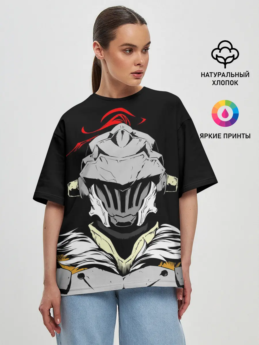 Женская футболка оверсайз / Goblin Slayer 3
