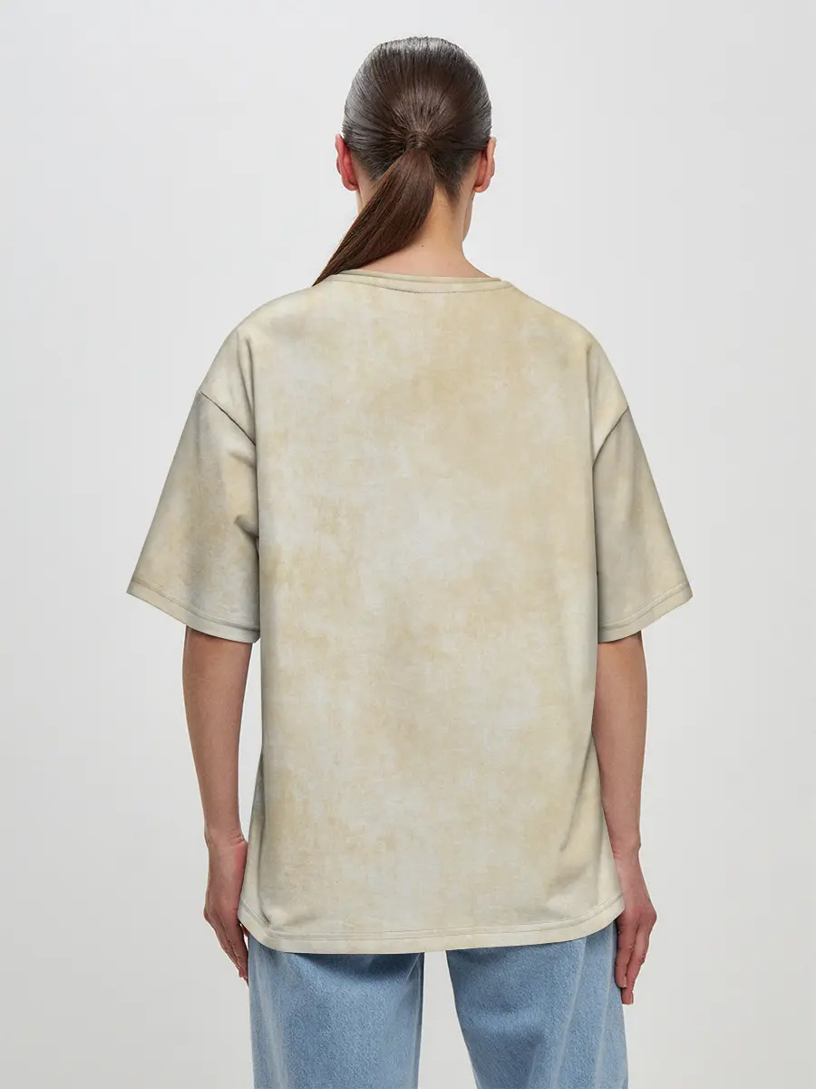 Женская футболка оверсайз / Носорог