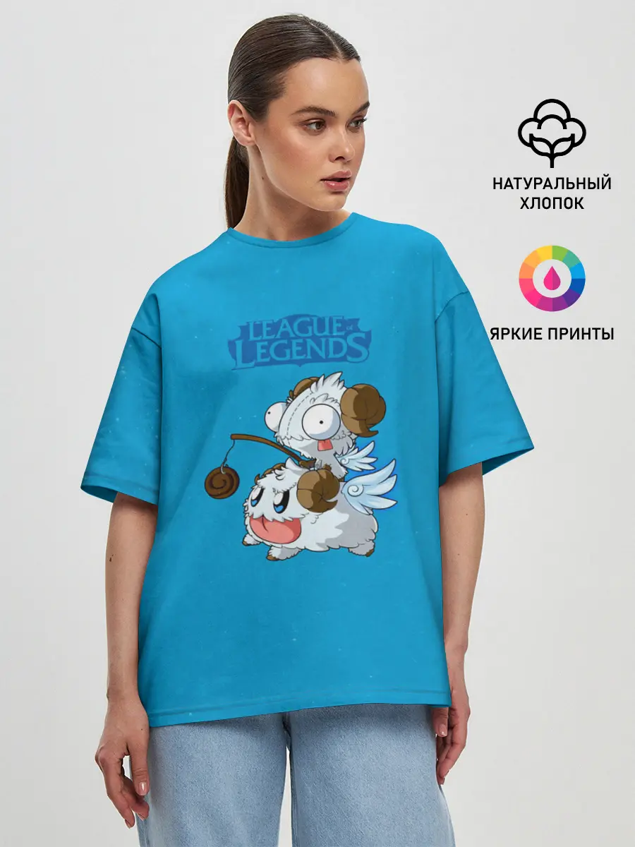 Женская футболка оверсайз / Invader Poro Pix