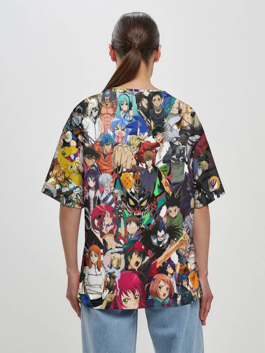 Женская футболка оверсайз / ANIME HEROES | АНИМЕ ГЕРОИ