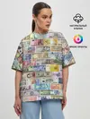 Женская футболка оверсайз / Деньги мира