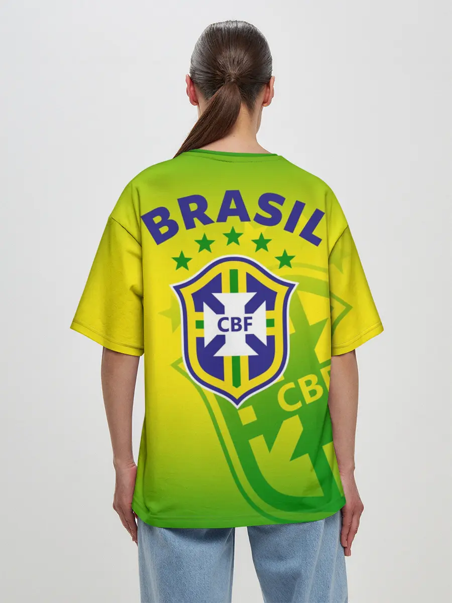 Женская футболка оверсайз / Бразилия