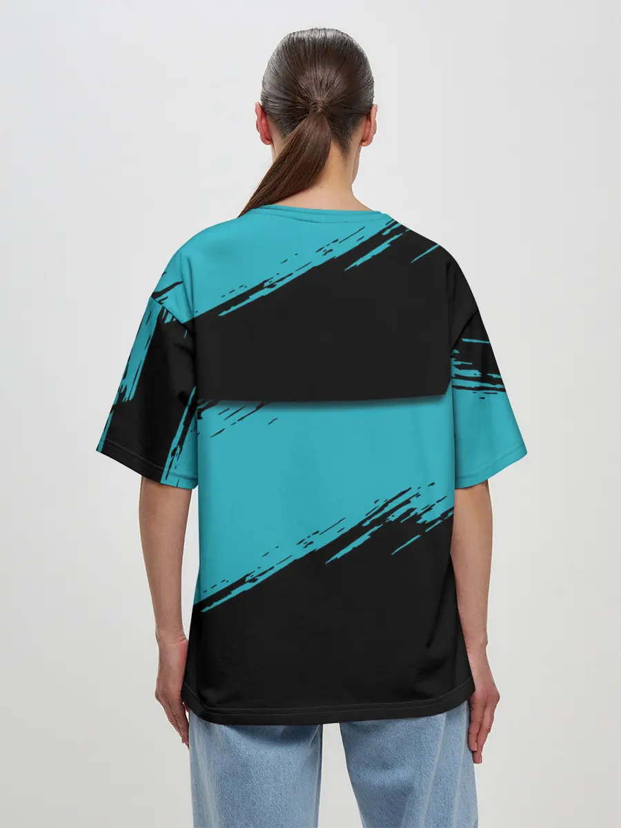 Женская футболка оверсайз / REAL MADRID.