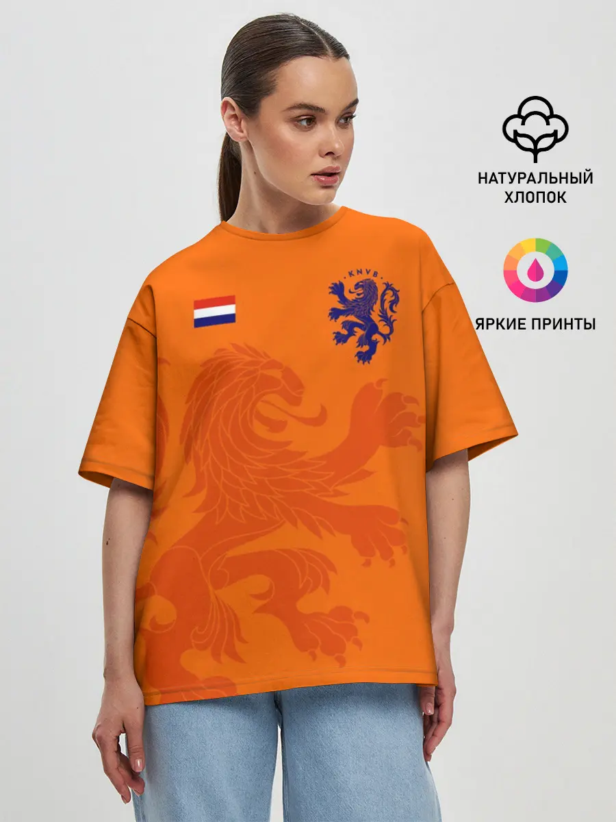 Женская футболка оверсайз / Сборная Голландии