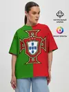 Женская футболка оверсайз / Сборная Португалии