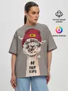 Женская футболка оверсайз / llama