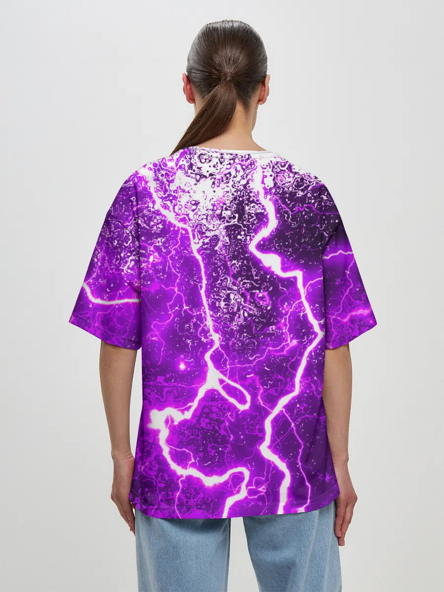 Женская футболка оверсайз / НЕОНОВЫЙ STORM