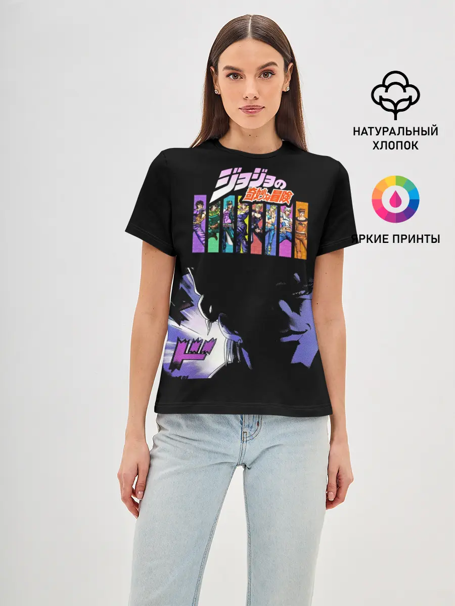 Женская базовая футболка / manga JoJo