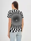 Женская базовая футболка / Оптические квадраты