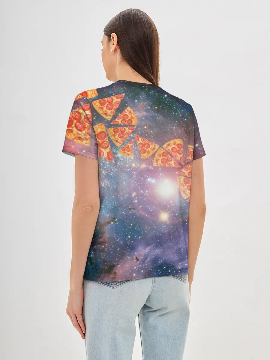 Женская базовая футболка / Кот Диджей