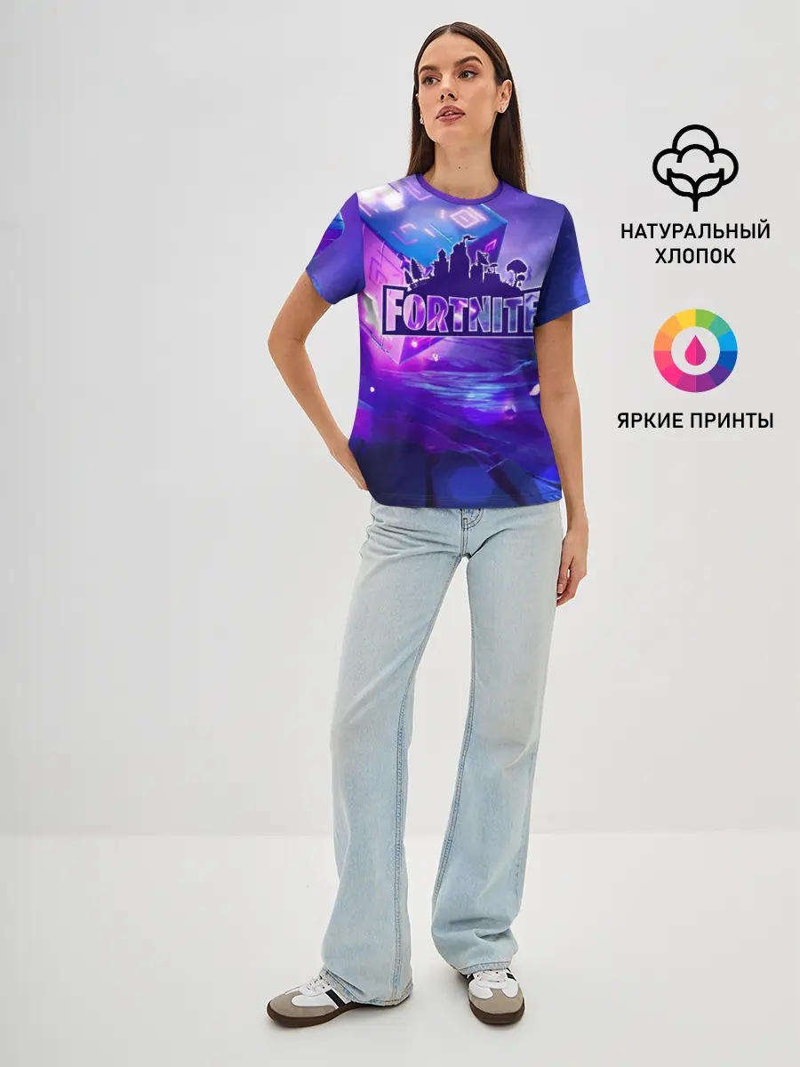 Женская базовая футболка / Fortnite