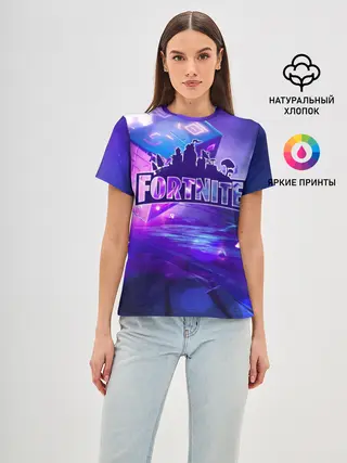 Женская базовая футболка / Fortnite