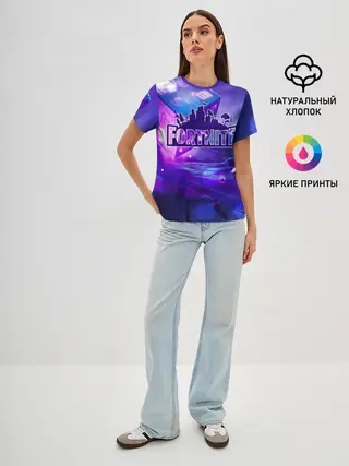 Женская базовая футболка / Fortnite