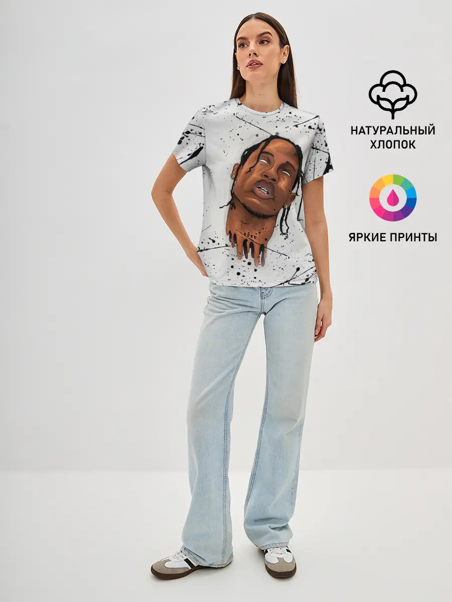Женская базовая футболка / TRAVIS SCOTT