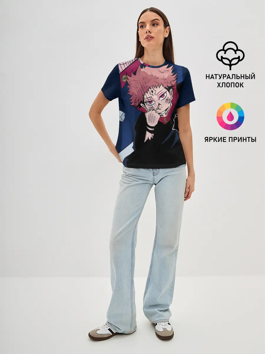 Женская базовая футболка / Магическая битва