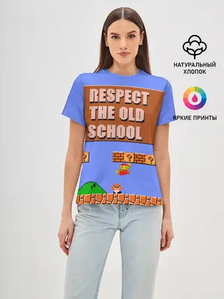 Женская базовая футболка / Марио