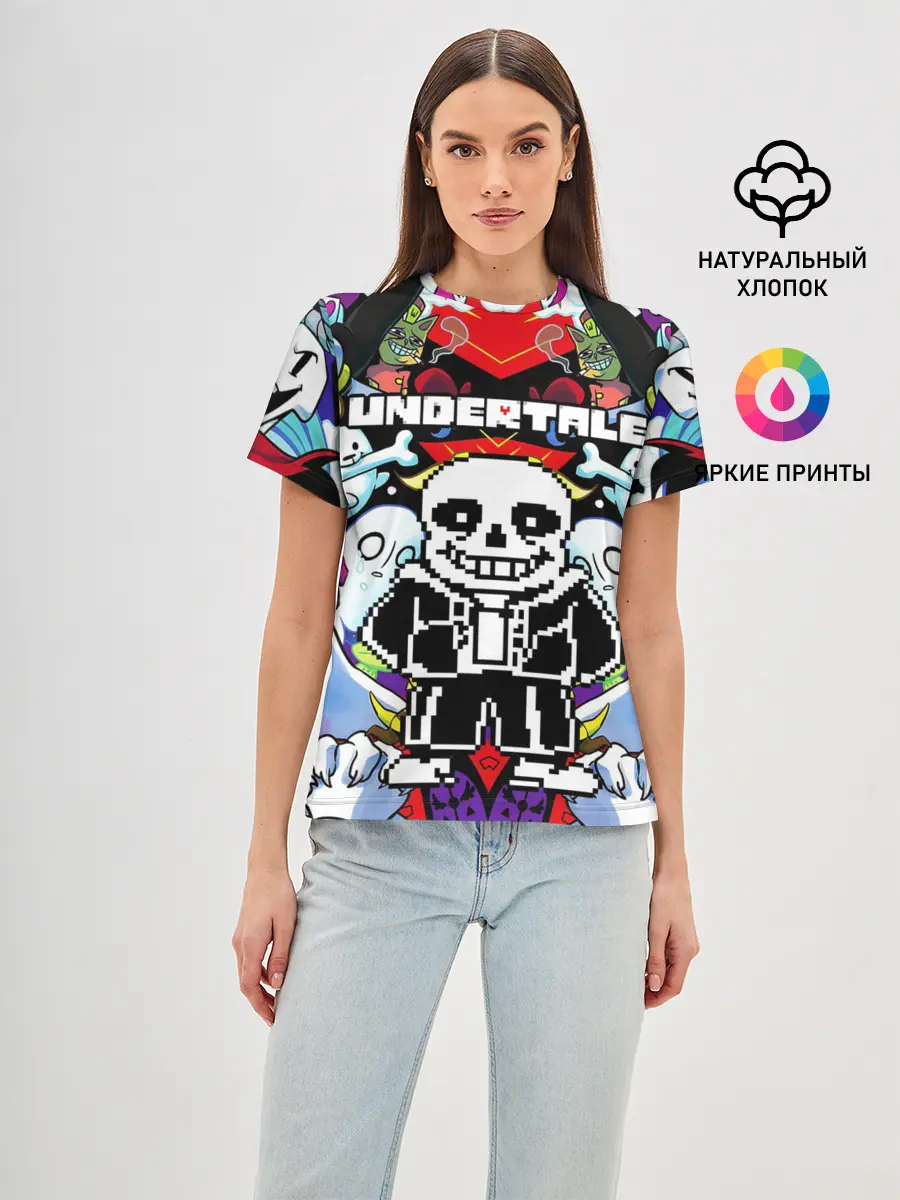 Женская базовая футболка / UNDERTALE
