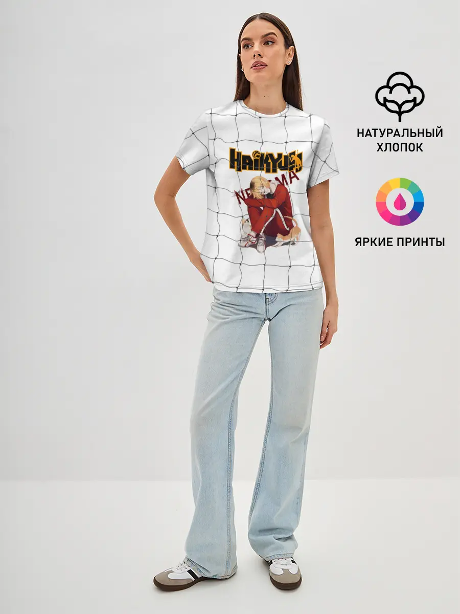 Женская базовая футболка / Кенма Козуме