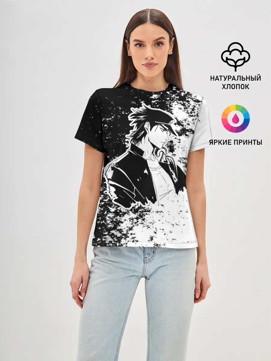 Женская базовая футболка / Приключения ДжоДжо