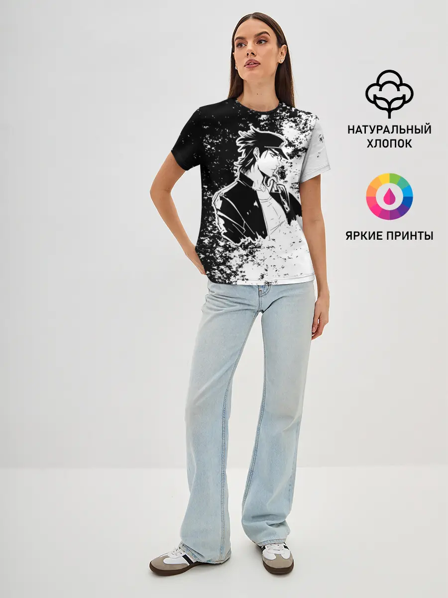 Женская базовая футболка / Приключения ДжоДжо