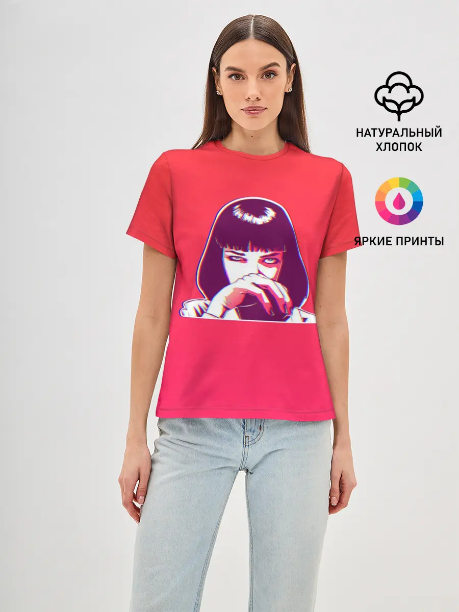 Женская базовая футболка / MIA GLITCH Gradient