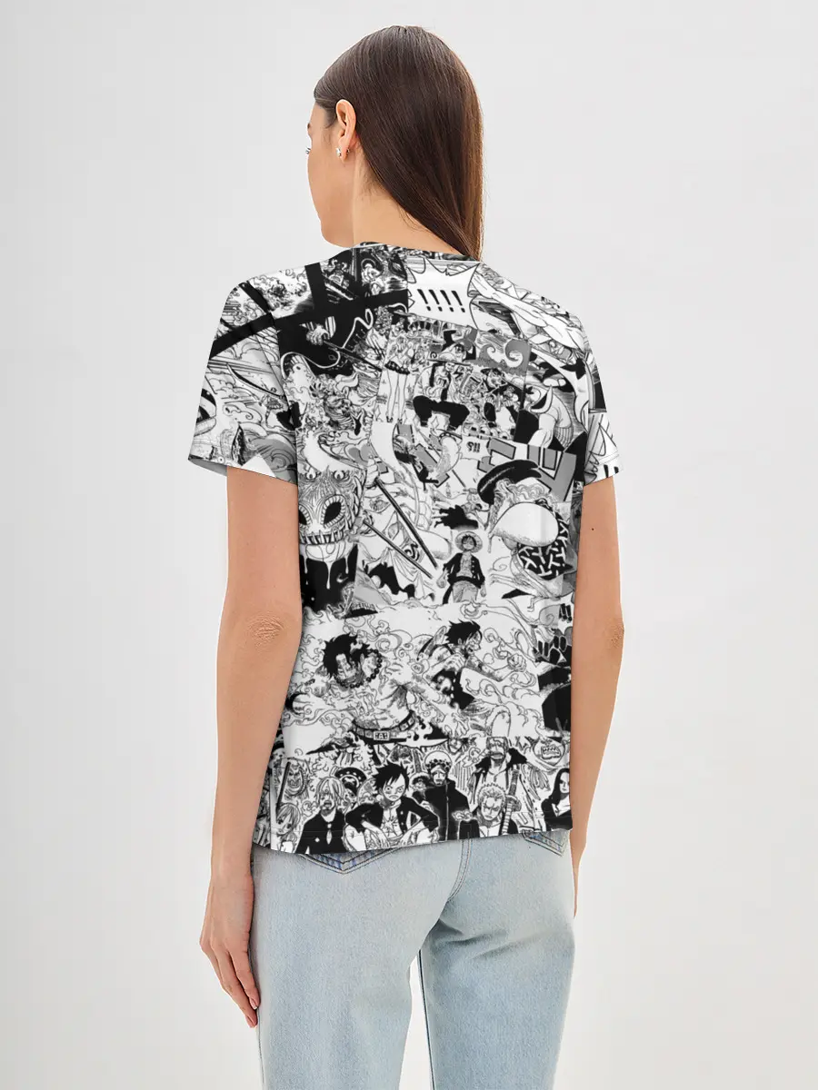 Женская базовая футболка / Ван Пис, One Piece, манга