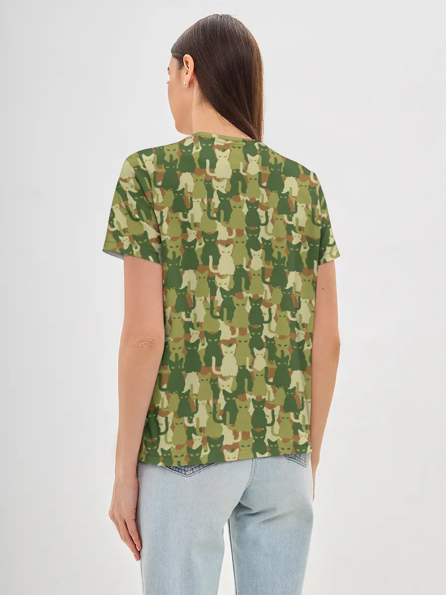 Женская базовая футболка / Кошки