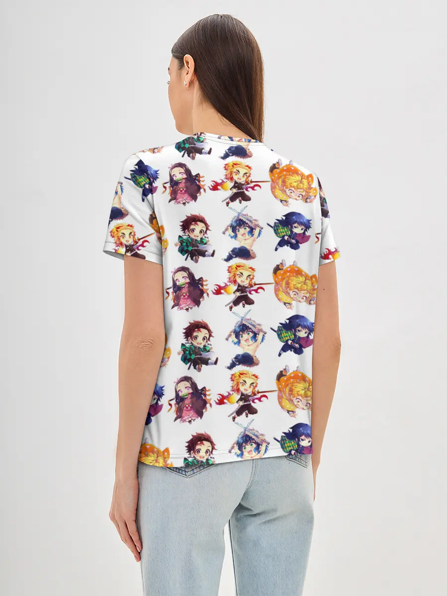 Женская базовая футболка / Персонажи Kimetsu no Yaiba