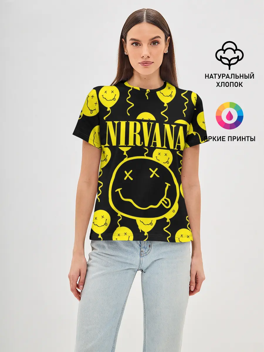 Женская базовая футболка / NIRVANA